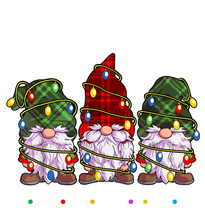 Hanging With Gnomies Christmas Gnomes Xmas Buffalo Plaid Red Sweatshirt Cinch Pack Bag