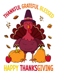 Thankful Grateful Blessed Thanksgiving Turkey T-Shirt