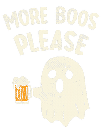 Retro More Boos Please Ghost Beer Halloween Costume V-Neck T-Shirt