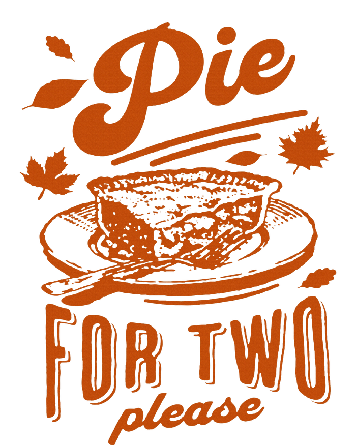 Pie For Two Please Fall Vibes Thanksgiving Pregnancy Reveal T-Shirt