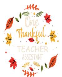 One Thankful Teacher Assistant Thanksgiving Gift Toddler Zip Fleece Hoodie