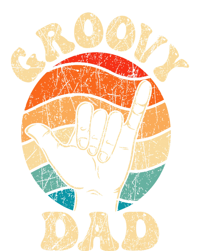 Groovy Dad 70s Aesthetic Nostalgia 1970's Retro Groovy Dad Toddler Hoodie