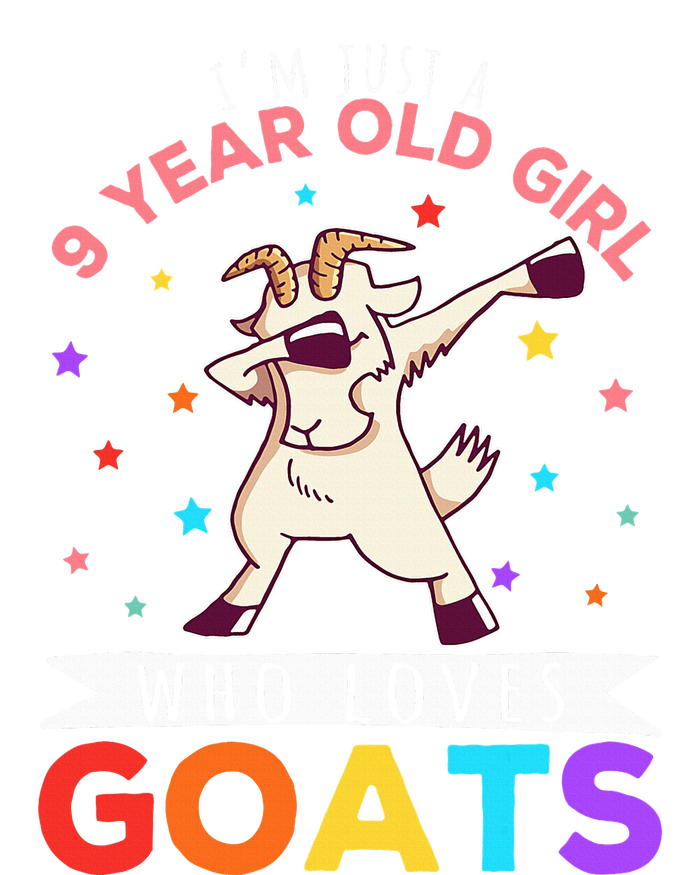 I'm Just A 9 Year Old Girl Who Loves Goats Goat Girl Premium T-Shirt