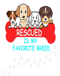 Rescued Is My Favorite Breed Dog Flat Bill Trucker Hat