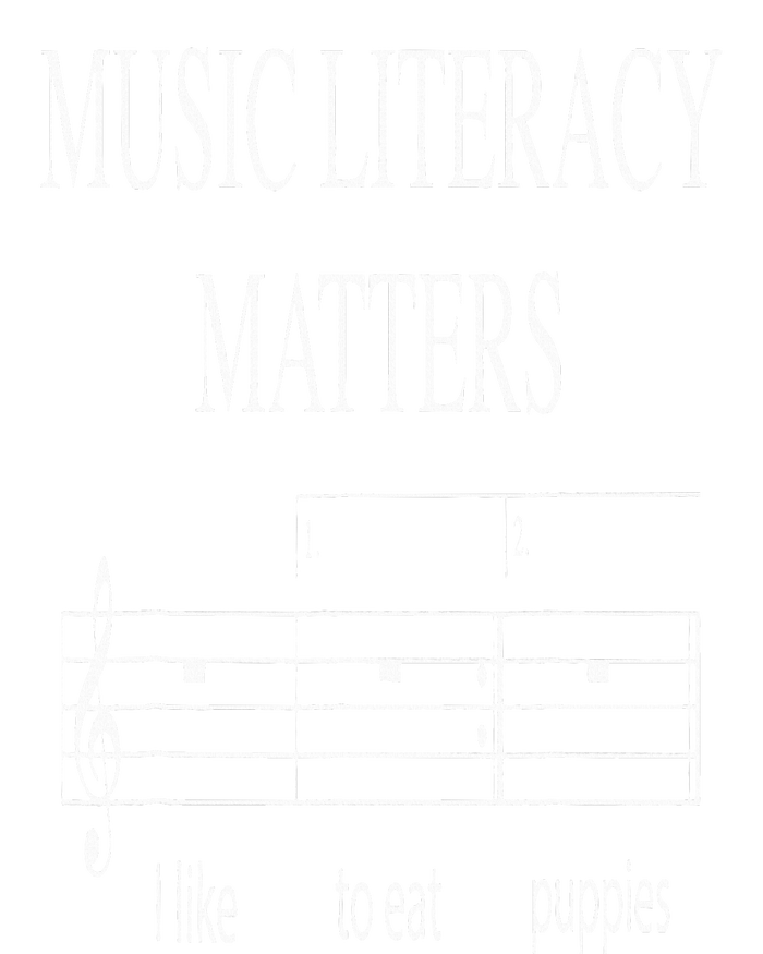 Music Literacy Matters Funny Joke Read Repeat Music Teachers T-Shirt