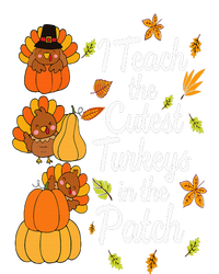 Teacher Thanksgiving I Teach The Cutest Turkeys In The Patch Women's Racerback Tank