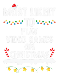 Most Likely To Play Video Games On Christmas Funny Gaming Tall Hoodie