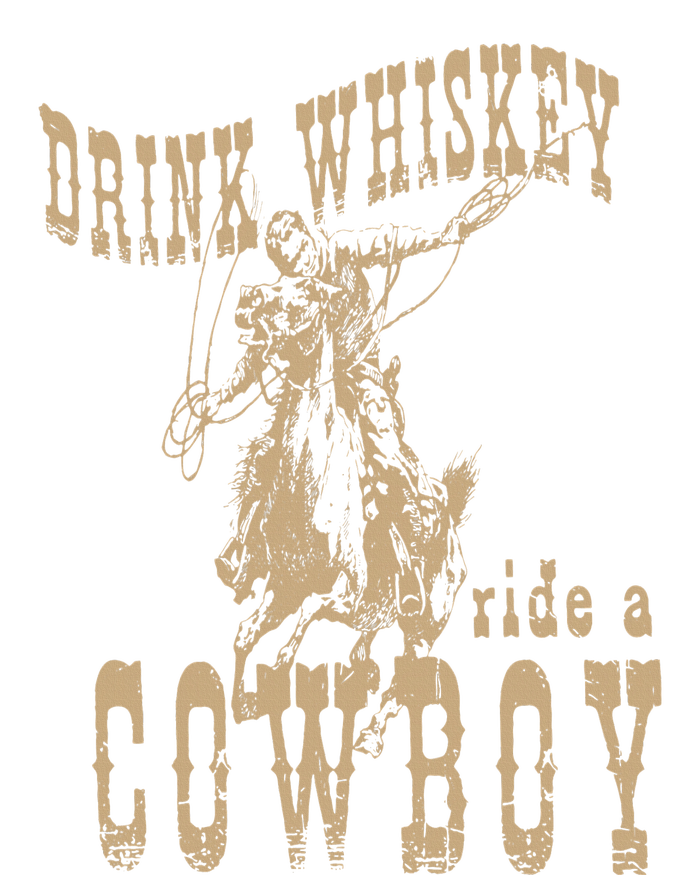 Drink Whiskey Ride a Cowboy Women's Fleece Hoodie