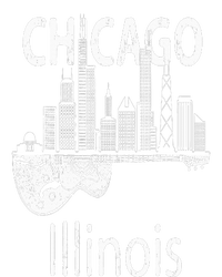 Chicago Souvenir  Illinois Music Electric Guitar Women's Racerback Cropped Tank