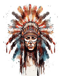 Native American Indian Headpiece feathers Valucap Bio-Washed Visor