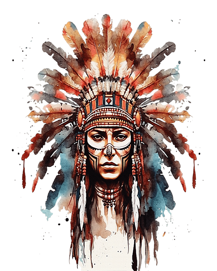 Native American Indian Headpiece feathers Valucap Bio-Washed Visor