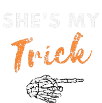 She's My Trick Skeleton Hand Funny Halloween Costume Couples Women's Pullover Hoodie