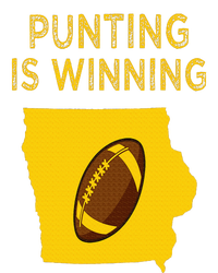 punting is winning iowa I cheer For The Punter Insulated Varsity Jacket