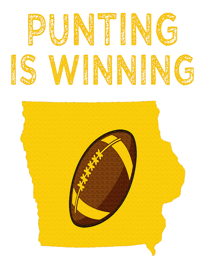 punting is winning iowa I cheer For The Punter Insulated Varsity Jacket