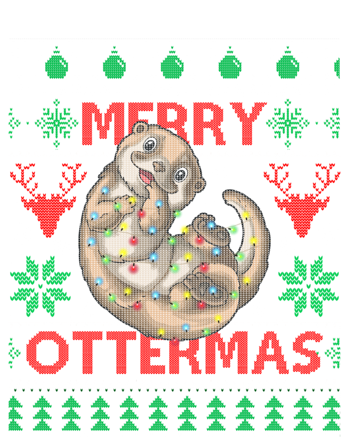 Merry Ottermas Funny Otter Lovers Christmas Funny Gift Button