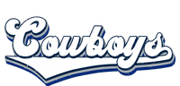 Vintages Cowboys Football Logo Bumper Sticker