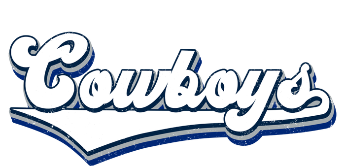 Vintages Cowboys Football Logo Bumper Sticker