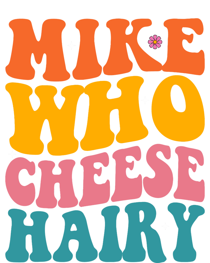 Mike Who Cheese Hairy Funny Memes Humours Jokes Retro Groovy Pom Pom 12in Knit Beanie