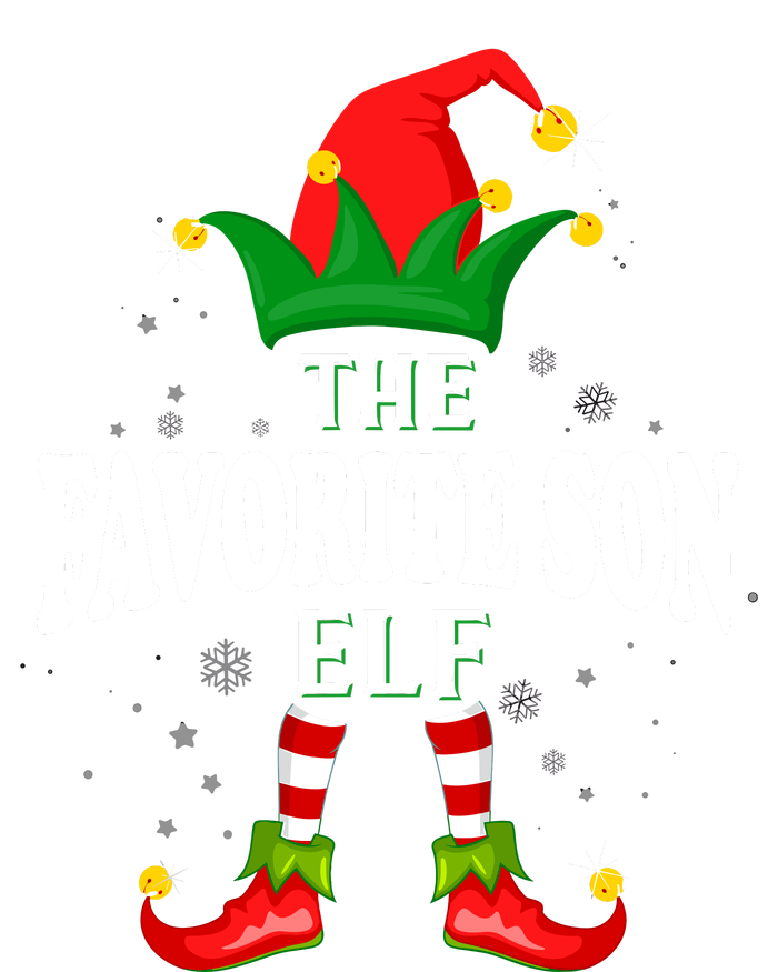 Xmas Favorite Son Elf Family Matching Christmas Pajama T-Shirt