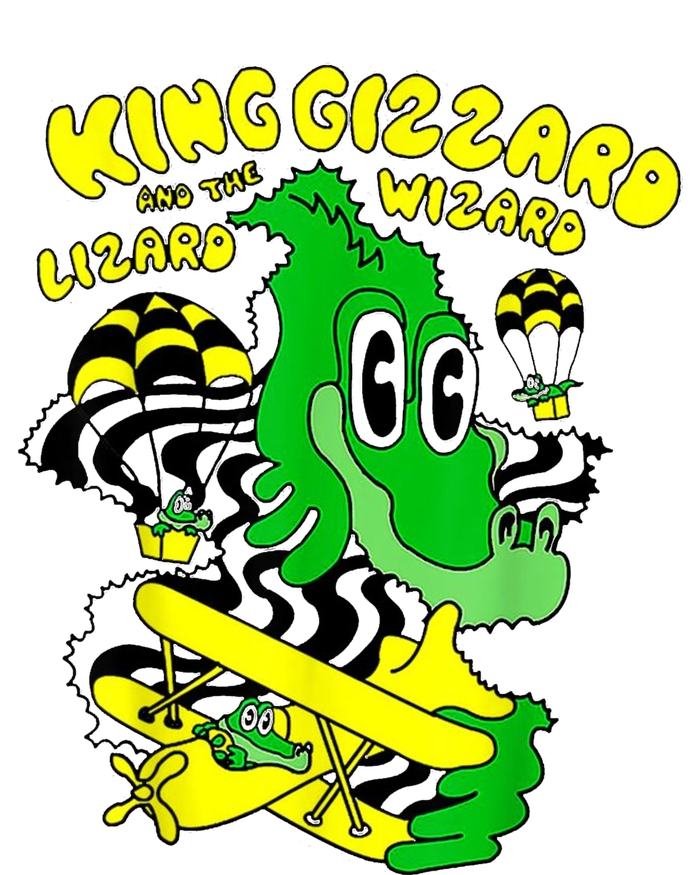 King Funny Gizzard The Lizard Gift Wizard T-Shirt