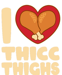 Funny Thanksgiving I Heart Thicc Thighs T-Shirt