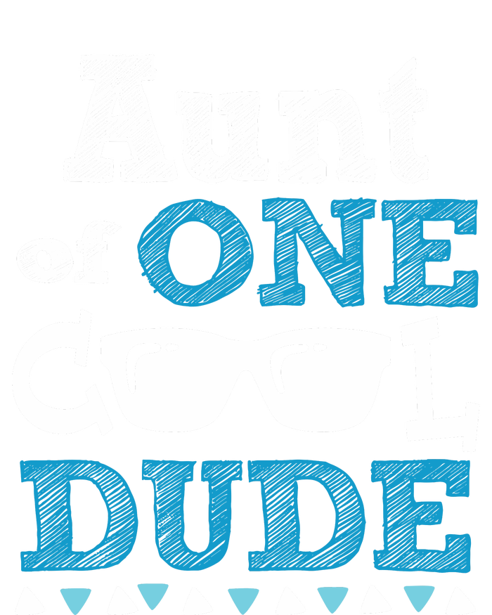 Aunt Of One Cool Dude Funny Birthday Boy Cool Toddler T-Shirt