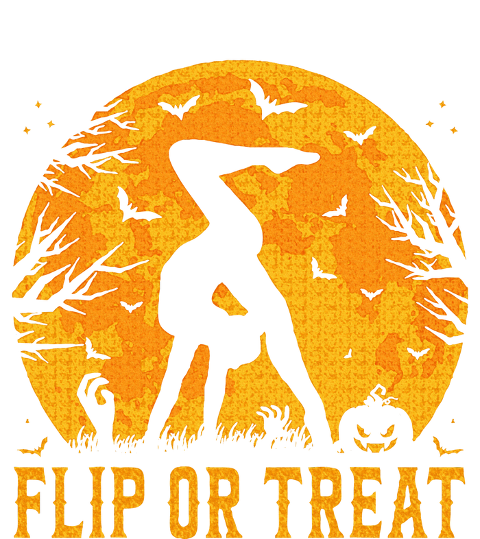 Gymnastics Halloween Flip or Treat Halloween Gymnastics T-Shirt