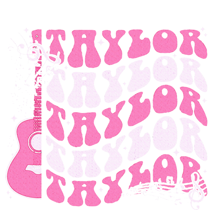 Retro T.AYLOR First Name Personalized Groovy Birthday T-Shirt