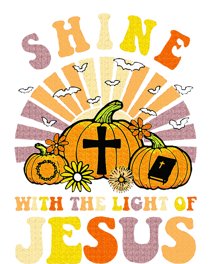 Shine With The Light Of Jesus Christian Lover Halloween Fall T-Shirt