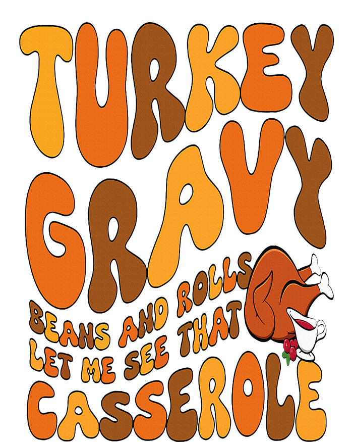 Turkey Gravy Beans And Rolls Casserole Funny Thanksgiving Dry Zone Grid Polo