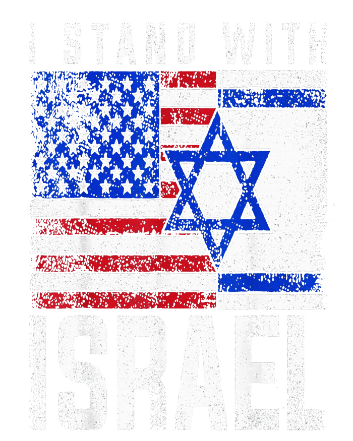 I Stand With Israel Patriotic USA and Israel Flag Wool Snapback Cap