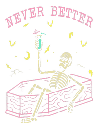 Never Better Skeletons Relaxing In Coffin Night Ladies PosiCharge Competitor Racerback Tank