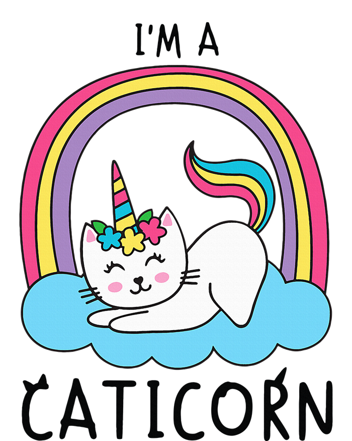 Unicorn Cat I'm a Caticorn Girl Unicorn Rainbow Lover Doggie Tank