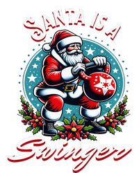 Santa is a swinger Christmas kettlebell gym 16 in Basic Backpack