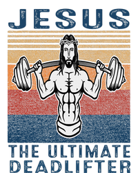 Jesus The Ultimate Deadlifter Gym Working Out Funny Vintage V-Neck T-Shirt