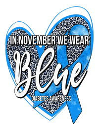 In November We Wear Blue Diabetes Awareness Month Leopard Pajama Set