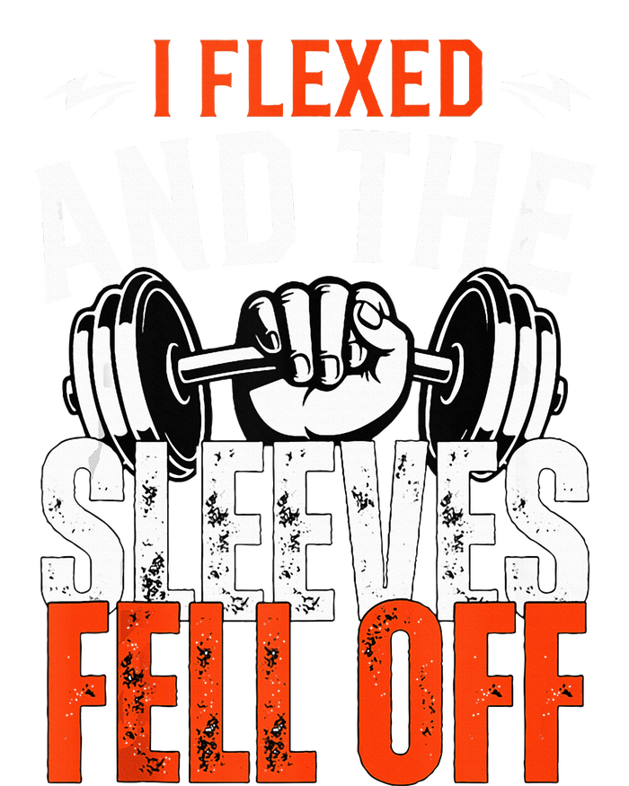 I Flexed and The Sleeves Fell Off Fun Sleeveless Gym Workout Hooded Wearable Blanket