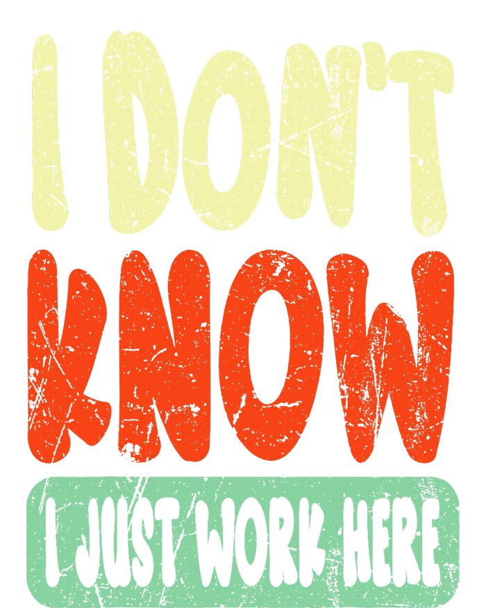 I Don't Know I Just Work Here Sarcasm Kids Long Sleeve Shirt