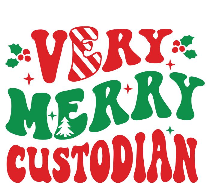 Merry Custodian Christmas Microfiber Hand Towel