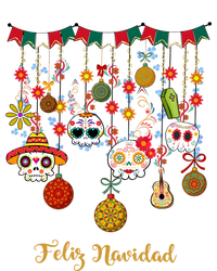 Sugar Skull Feliz Navidad Spanish Christmas T-Shirt