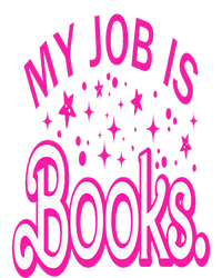 Funny My Job Is Books Retro Pink Style Reading Books lover Grommeted Golf Towel