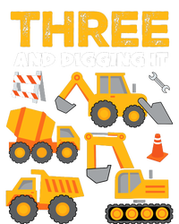 3 Three And Digging It 3rd Birthday Boy Construction Truck T-Shirt