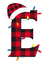 Awesome Letter E Initial Name Buffalo Plaid Christmas Pajama Tote Bag