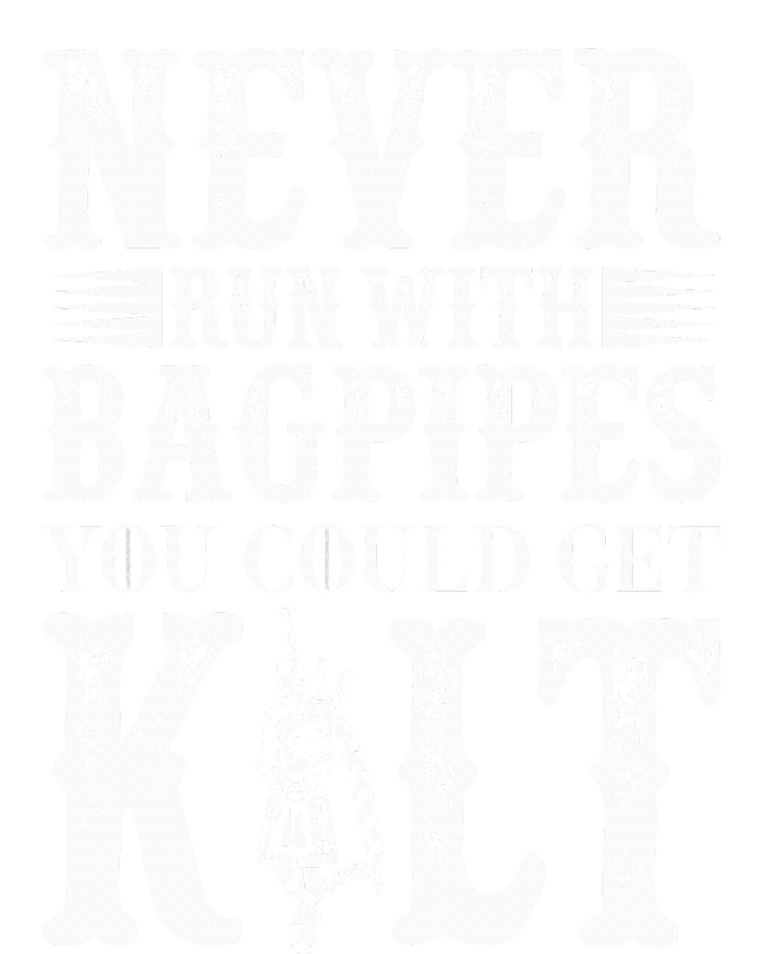 Never Run With Bagpipes You Could Kilt Bagpipe Players Kids Long Sleeve Shirt