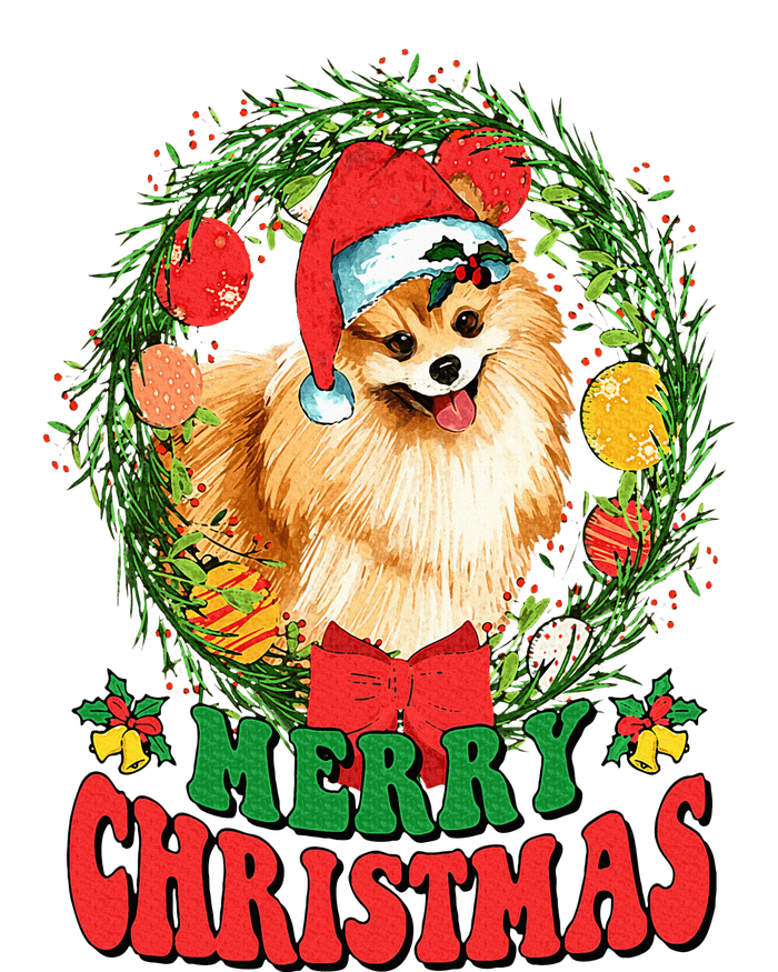 Merry Christmas Pomeranian Santa Dog Lover Ugly Sweater Xmas Bumper Sticker