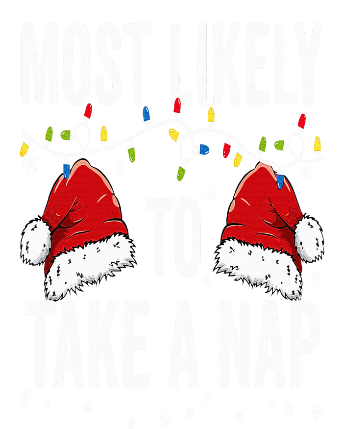 Most Likely To Take A Nap Matching Christmas For Family Women's Flannel Pajama Set