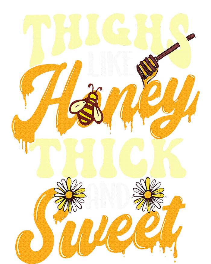 Thighs Like Honey Thick And Sweet Thick Thighs Women's Racerback Cropped Tank