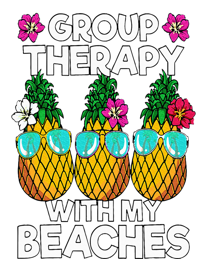 Group Therapy With My Beaches Pineapple Performance Long Sleeve Polo