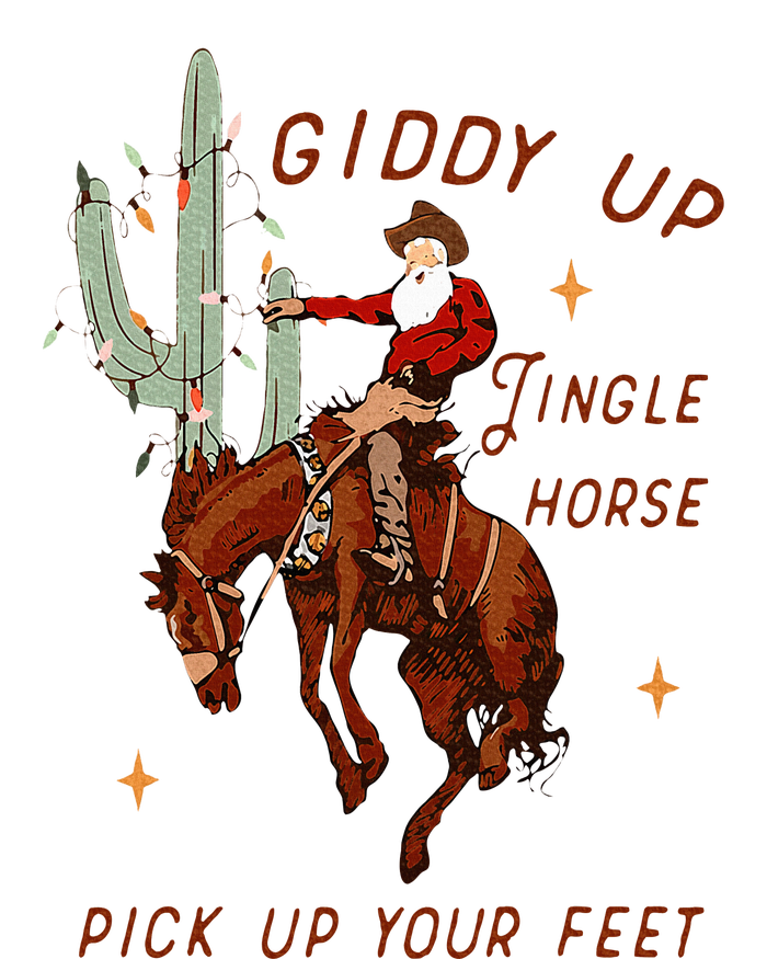 Giddy Up Jingle Horse Pick Up Your Feet Cowboy Santa Cactus Beer Stein