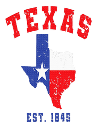 Texas Est. 1845 Texas Pride Home State Texan Cropped Pullover Crew